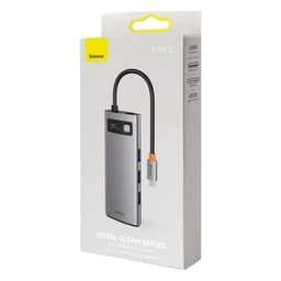 Baseus - Serie Metal Gleam - Docking station HUB Type-C multifunzione 5 in 1, grigio (CAHUB-CX0G) – Bild 9