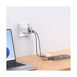McDodo - Caricabatterie FreeGo 67W GaN con cavo retrattile, bianco – Bild 7
