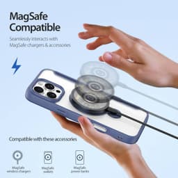 Dux Ducis - iPhone 16 Pro - Custodia Skin X Pro Series con MagSafe e supporto ad anello a 360°, blu – Bild 5