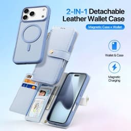iPhone 17 Pro - Dux Ducis Lawa Premium Tasche Hellblau – Bild 8