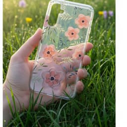 A15 - Blumenhülle mit grossen pinken Blumen – Bild 2