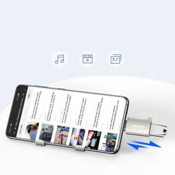 Joyroom - USB-C auf USB-A Adapter - Grau – Bild 5