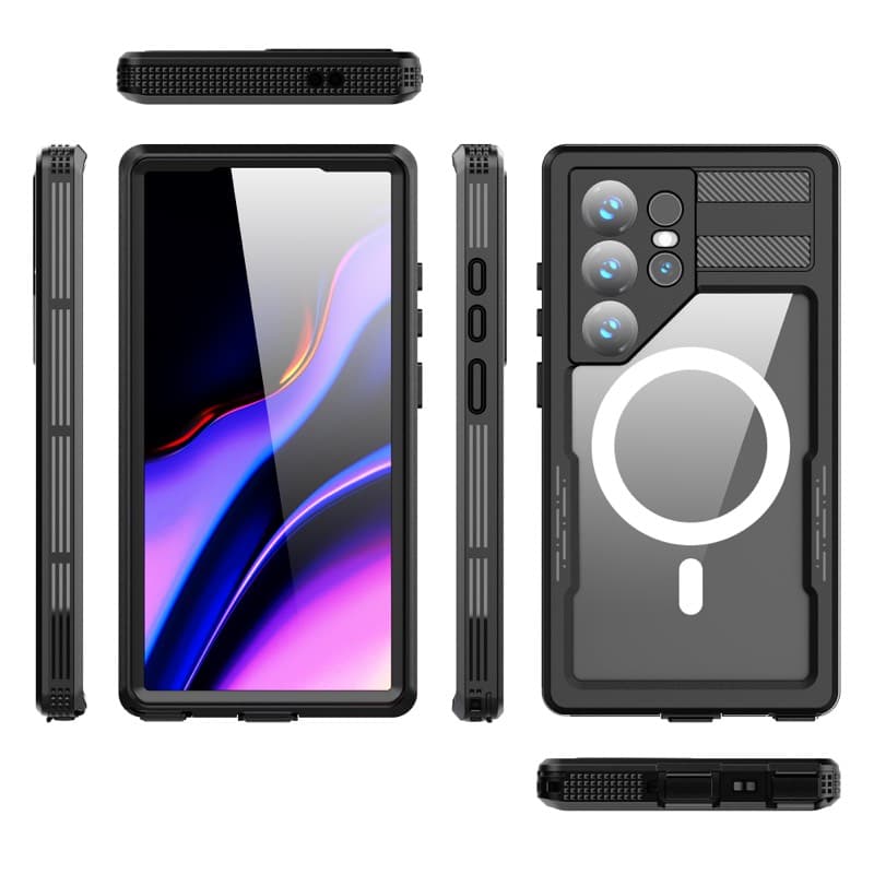 Samsung Galaxy S24 Ultra - Redpepper IP68 Mars Series Waterproof Outdoor Case with MagSafe black – 2