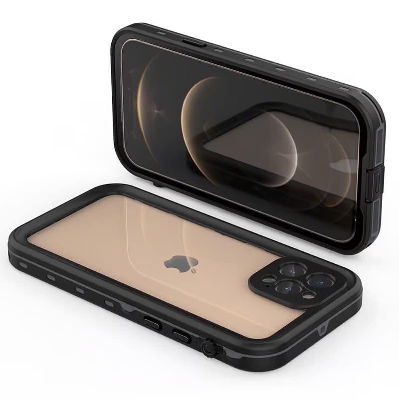 iPhone 12 Pro Max - Étui d'extérieur étanche IP68 Redpepper, noir – 2