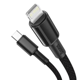Baseus - Cavo di ricarica rapida ad alta densità da Tipo-C a iP PD, 20W 2m, nero (CATLGD-A01) – Bild 7