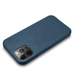 iPhone 12 Mini - iCarer - Étui en cuir turquoise (RIX1205-BU) – Bild 7