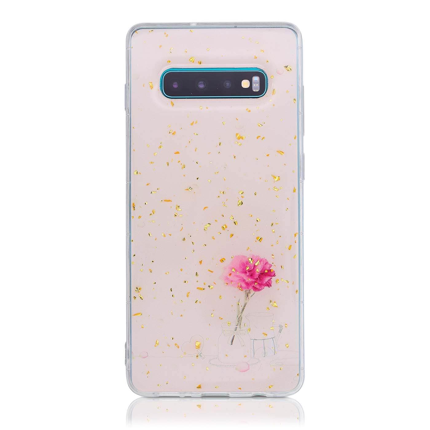 Samsung S10+ One Rose e Gold flakes