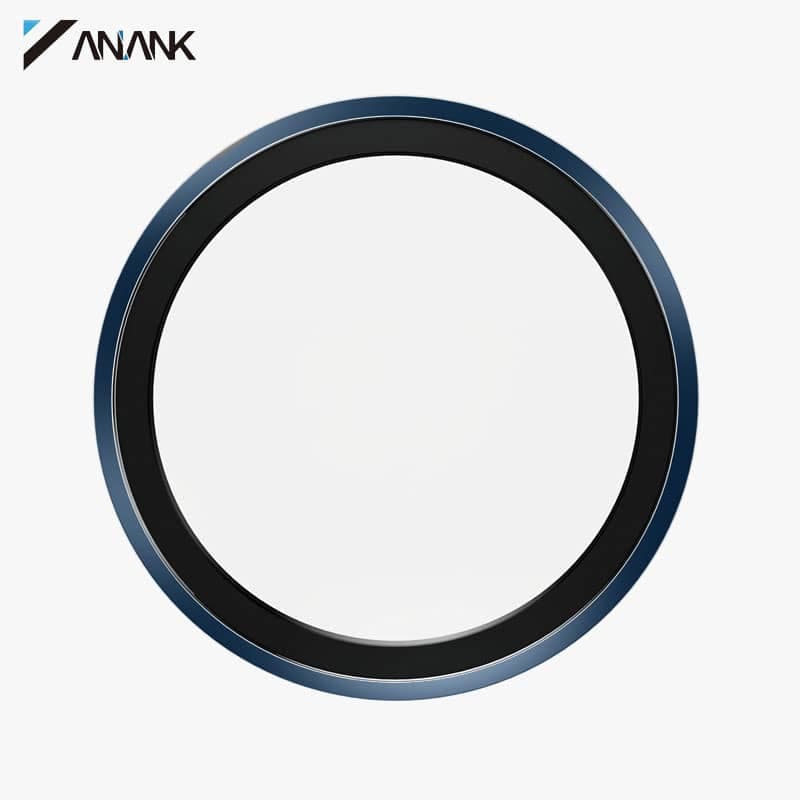 ANANK iPhone 17 Pro / 17 Pro Max - Verre blindé pour caméra arrière - matériau Safir avec certificat GIA, bleu