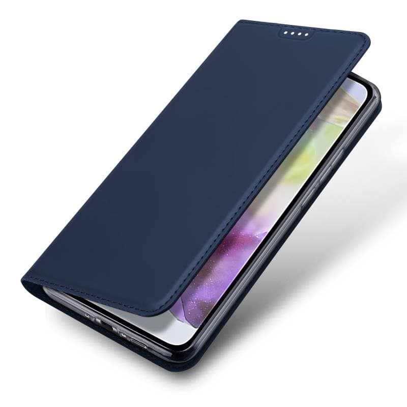 Dux Ducis - Galaxy S24 - Custodia Flip Skin Pro Series, ecopelle, blu – 4