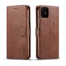 iPhone 13 Mini - LC.IMEEKE Etui portefeuille avec 2 compartiments pour cartes & fermeture magnétique, marron