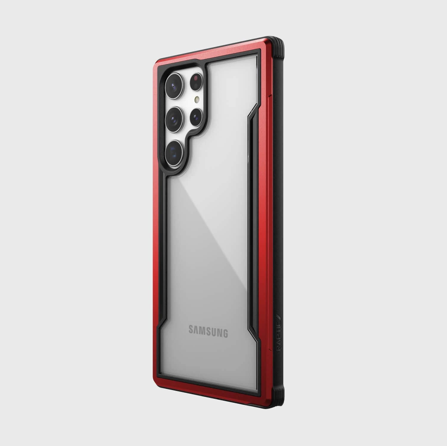 Samsung Galaxy S22 Ultra - Raptic/X-Doria Defense Shield Case mit rot Rahmen