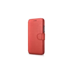 iPhone X/XS iCarer Detachable PU Leather Wallet Case red – Bild 1