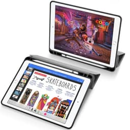 iPad 9.7 (2017/18) - Dux Ducis Domo Series, aufstellbares Flip-Etui, grau – Bild 5