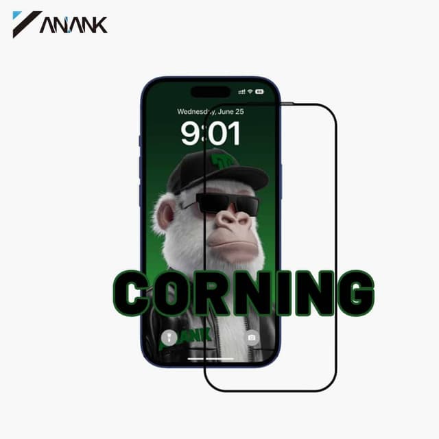 Verre blindé ANANK 2.5D Corning Gorilla transparent pour iPhone Air - renforcé 10 fois