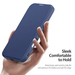 iPhone Air - DUX Ducis Skin X Pro Series Flip Case, custodie (fronte e retro), blu con MagStand – Bild 5