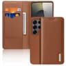 Samsung Galaxy S25 Ultra - Custodia Flip DUX Hivo Series, marrone, ecopelle