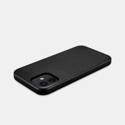 iPhone 12 mini - iCarer - Étui arrière en cuir avec logo, noir (WMI1215-BK) – Bild 6