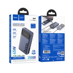 Hoco - Q40 Leader PD65W Powerbank mit digitalem Display, 25000mAh, dunkelgrau – Bild 8