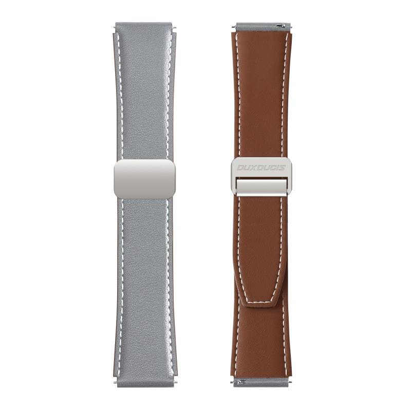 Galaxy Watch - DUX Gadget Series strap made of genuine leather (22mm), YA version, gray – 3