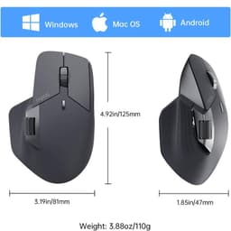 rapoo - MT760 - Mouse Bluetooth - Mouse senza fili, nero – Bild 6