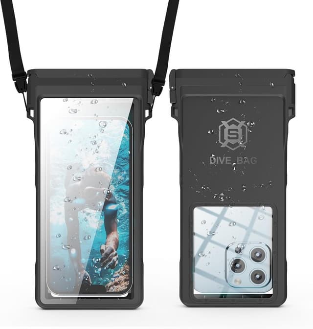 Shellbox – 15 m wasserdichte Tauchhülle für Smartphones bis 7″, universell, transparent