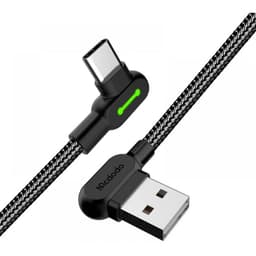 McDodo - 90° USB-A to USB-C Charging Cable, 3m, Schwarz – Bild 2