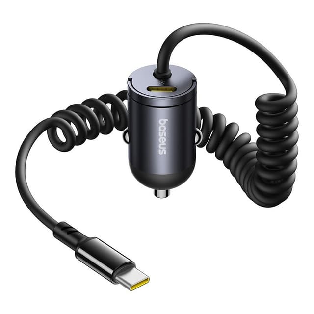 Baseus - Tiny Star Mini Car Charger, USB-C, 30W, noir