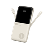 Rock - P55 10000mAh, Powerbank with built in Cables, Beige