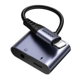 Joyroom - SY-L01 Adaptateur audio 2 en 1 (Lightning vers 3.5mm + Lightning), Noir – Bild 4