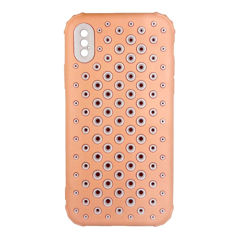 iPhone X/XS - Perforated Case Pink