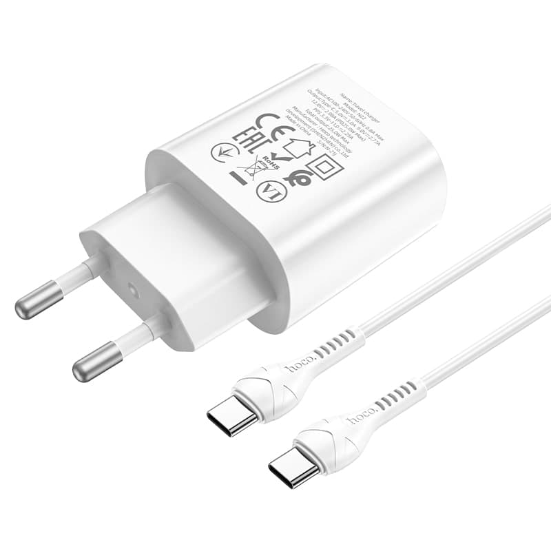 HOCO PD25W charger set with Type-C to Type-C cable (N22) – 3