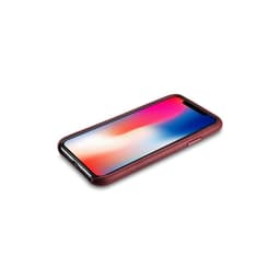 iPhone XR - Étui en cuir original iCarer, dos en cuir véritable, rouge – Bild 4