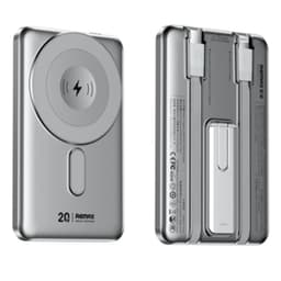 REMAX CX-1 Wireless Charging Powerbank, 15W, 5000mAh, Silver – Bild 1