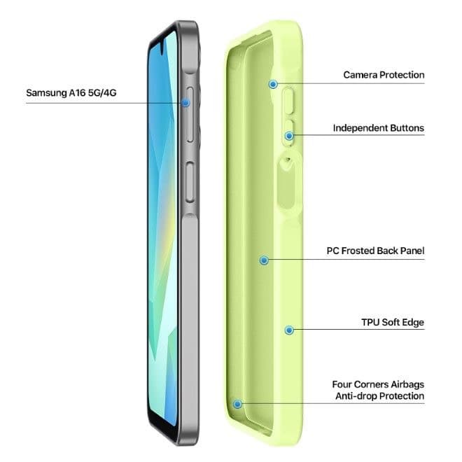 Galaxy A26 - Dux Ducis Yind Series in lime green – 4