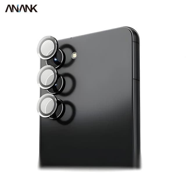 ANANK Samsung Galaxy S25 Plus - Verre blindé caméra arrière - Noir seul - (99AR + Corning)