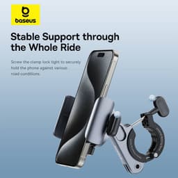Baseus - Serie PrimeTrip - Portacellulare magnetico per bicicletta, nero (C40569000121-00) – Bild 8
