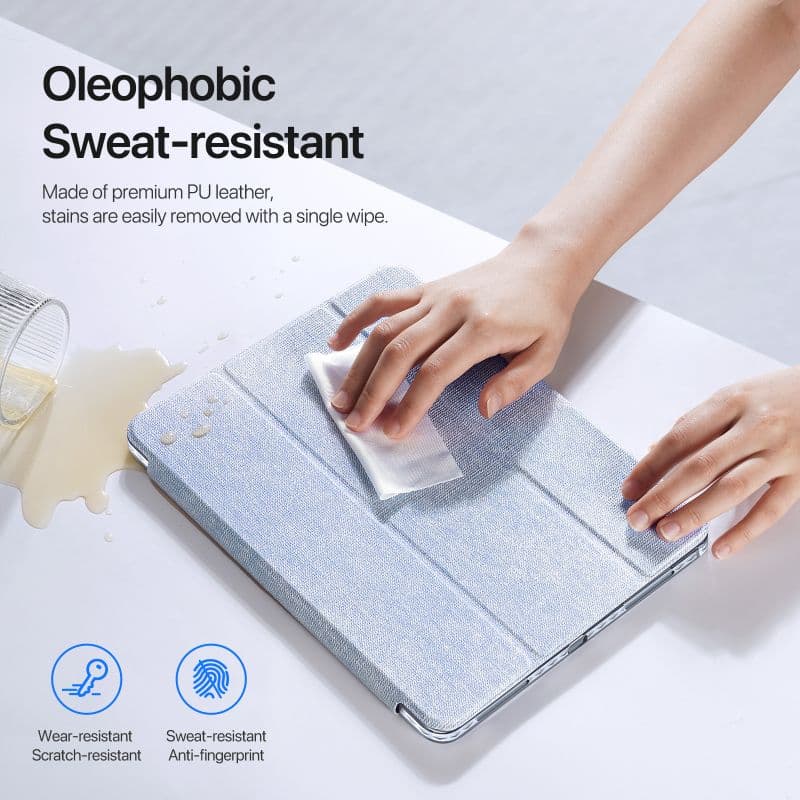 iPad Air 13 (2024) iPad Pro 12.9 (2018/20/21/22) -Dux Ducis Unid Series, aufstellbares Flip-Etui, Blau – 3