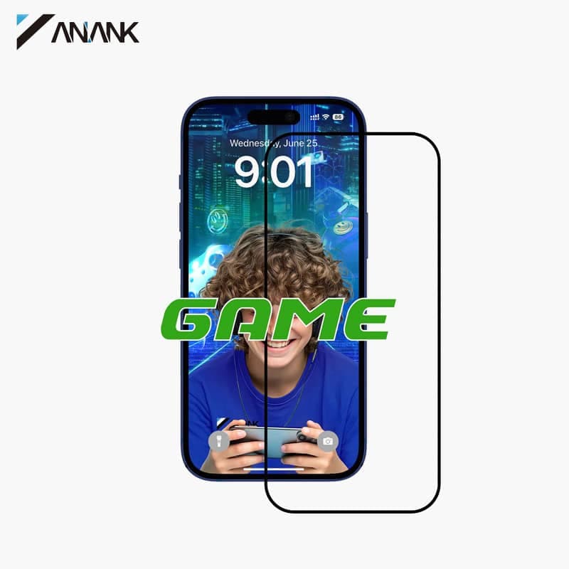 Verre blindé ANANK 2.5D transparent Game Edition (mat) anti-traces de doigts pour iPhone 17 Pro