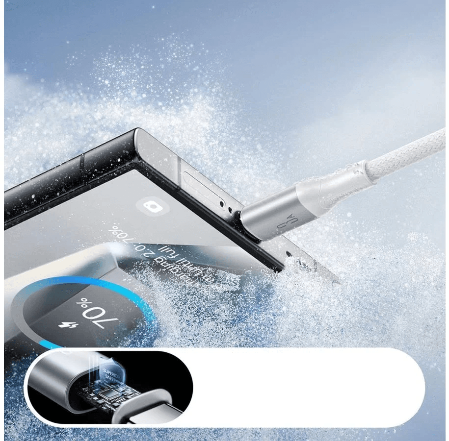 Joyroom S-A28 Flash Series 3A USB-A - USB-C Cable 1m - weiss – 4