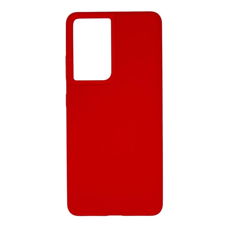 S21 Ultra - silicone case red
