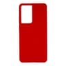 S21 Ultra - Custodia in silicone rosso