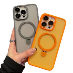 iPhone 16 - Étui sur pied MagSafe avec protection pour appareil photo, orange, mat – Bild 2