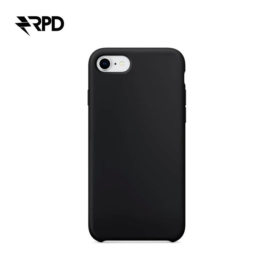 iPhone 7/8/SE2020/SE 2022 - Étui en silicone solide, noir