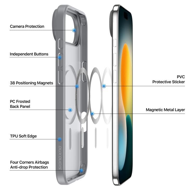 iPhone Air - Dux Ducis Yind Series mit Magsafe in grau – 3