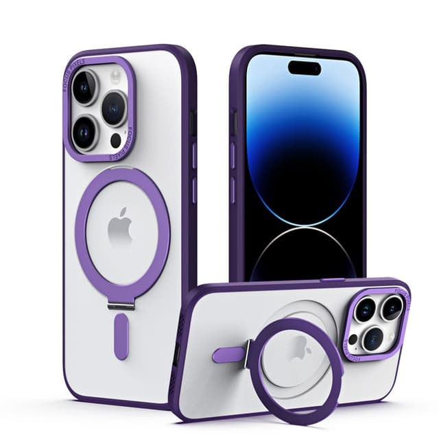 iPhone 14 Pro Max - Magsafe Stand Etui violett