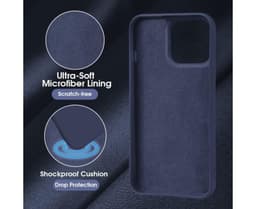 Samsung Galaxy A26 - Custodia a membrana in silicone X-Level, blu scuro – Bild 3