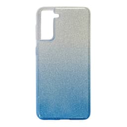 Samsung S21 Diamond bling blue/Silver étui – Bild 1