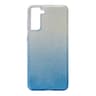 Samsung S21 Diamond bling blue/Silver étui