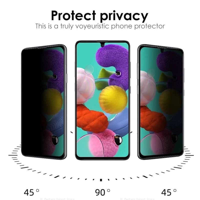 Samsung Galaxy S20 FE / A51 / A52 - Tempered Glass / Panzerglas - Privacy – 3
