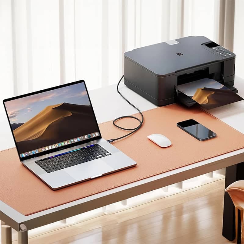 Ugreen – USB-C auf USB-B 2.0 Druckerkabel – Alugehäuse 1 m (US370 / 80805), schwarz/grau – 2
